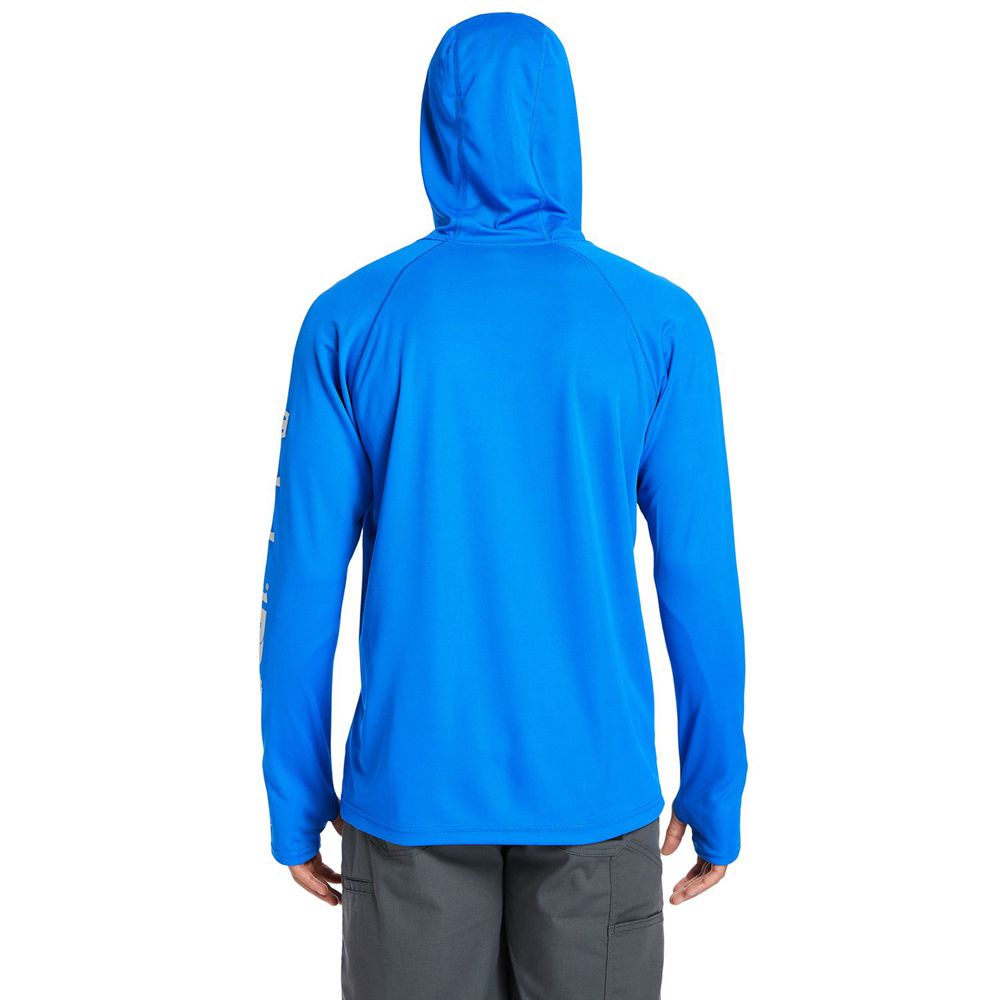 Timberland Φουτερ Ανδρικα Μπλε - Pro® Wicking Good Hoodie - Greece 3048572-AB